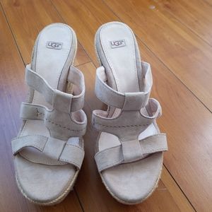 UGG Tan wedges